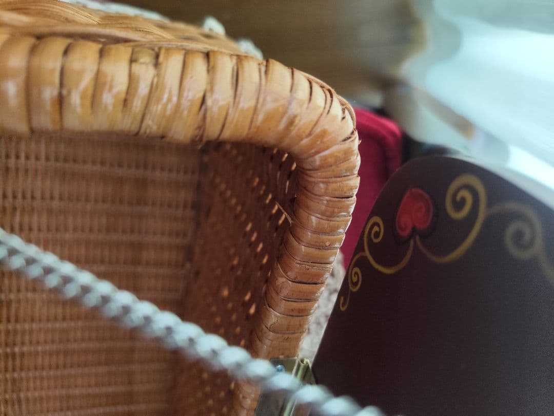 籐製　ボックス 　トールペイント　バスケット　籠