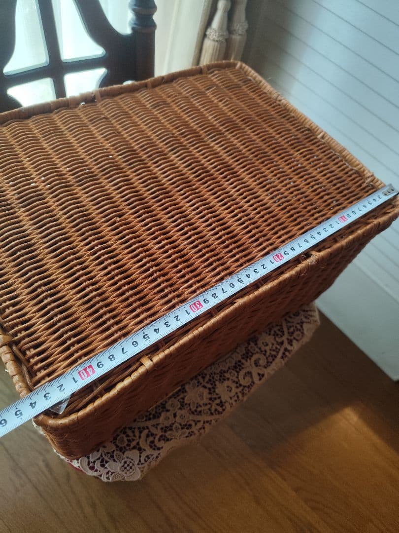 籐製　ボックス 　トールペイント　バスケット　籠