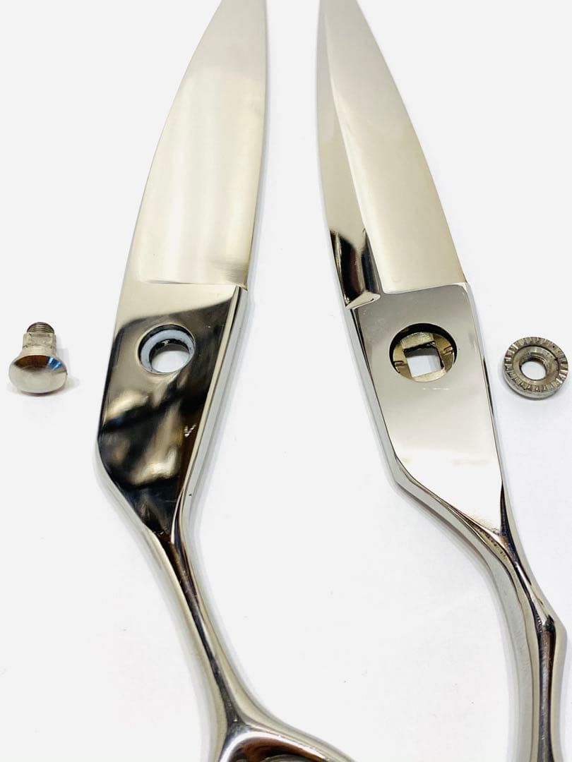 新品 無銘 スライドカットシザー 6インチ 笹刃 理容 美容 鋏 シザー