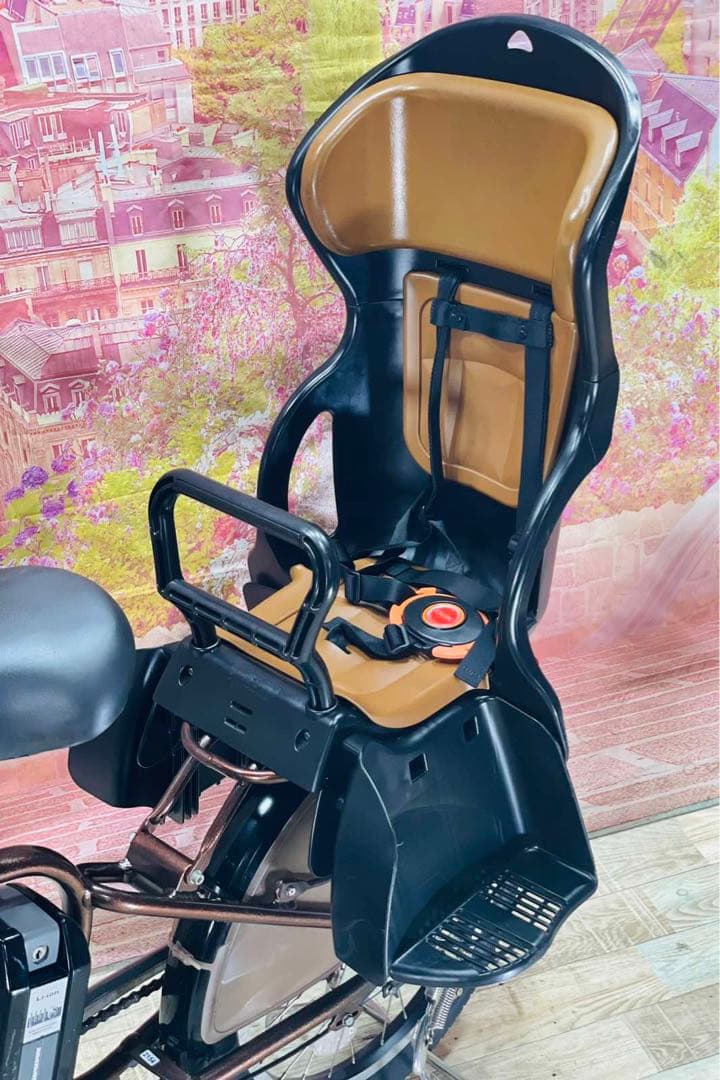 K2154 電動自転車ブリヂストン子供乗せ 20インチ 8.9Ah ブラウン
