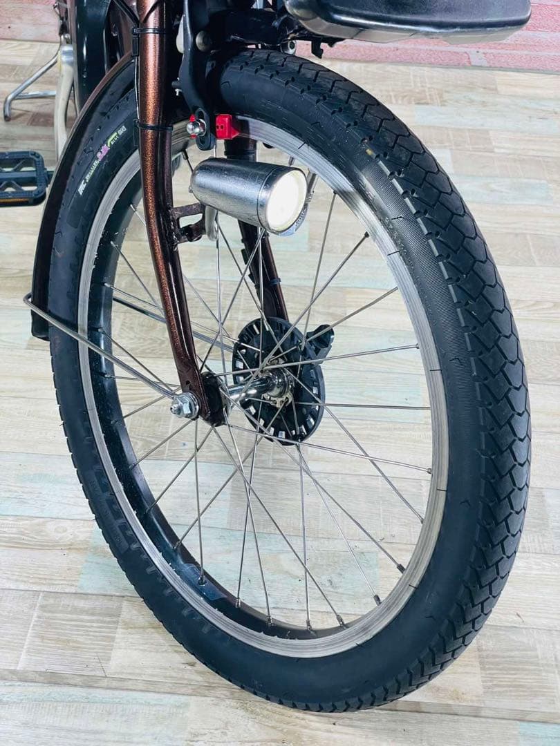 K2154 電動自転車ブリヂストン子供乗せ 20インチ 8.9Ah ブラウン