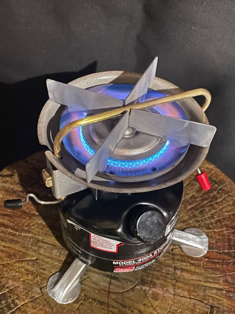 【動作確認済】Colemanピークワン400Aシングルバーナー説明書付＋