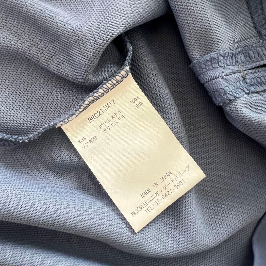 BRIEFING ブリーフィング　ポロシャツ　水色　メンズ　両面ロゴ　ゴルフ　S