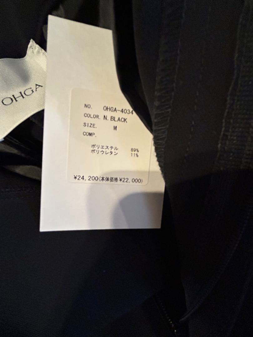 新品　OHGA TUCK PANTS セミワイドパンツ