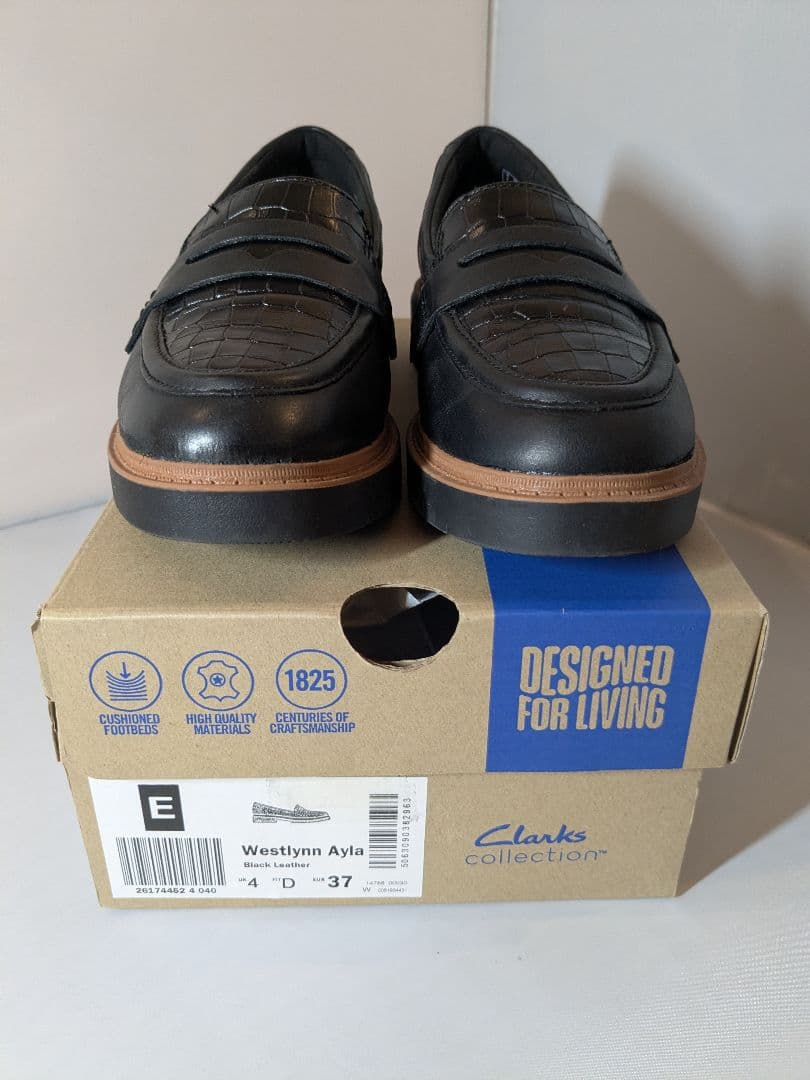 【極美品】クラークスUK37 (23) ローファー ウェストリンアイラ本革