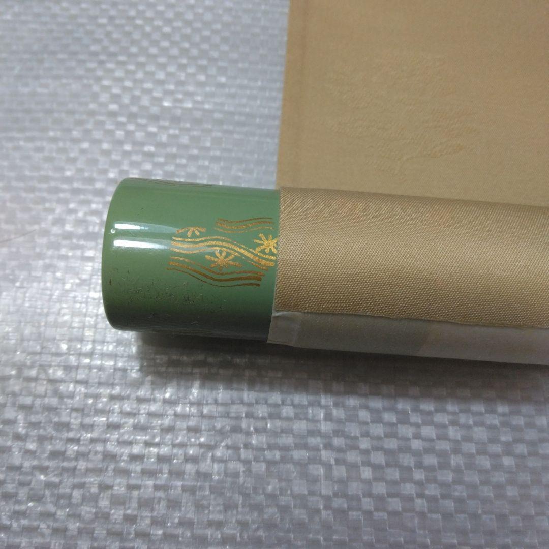 掛け軸「朝顔」仲田龍安　二重箱　高級良品　未使用品