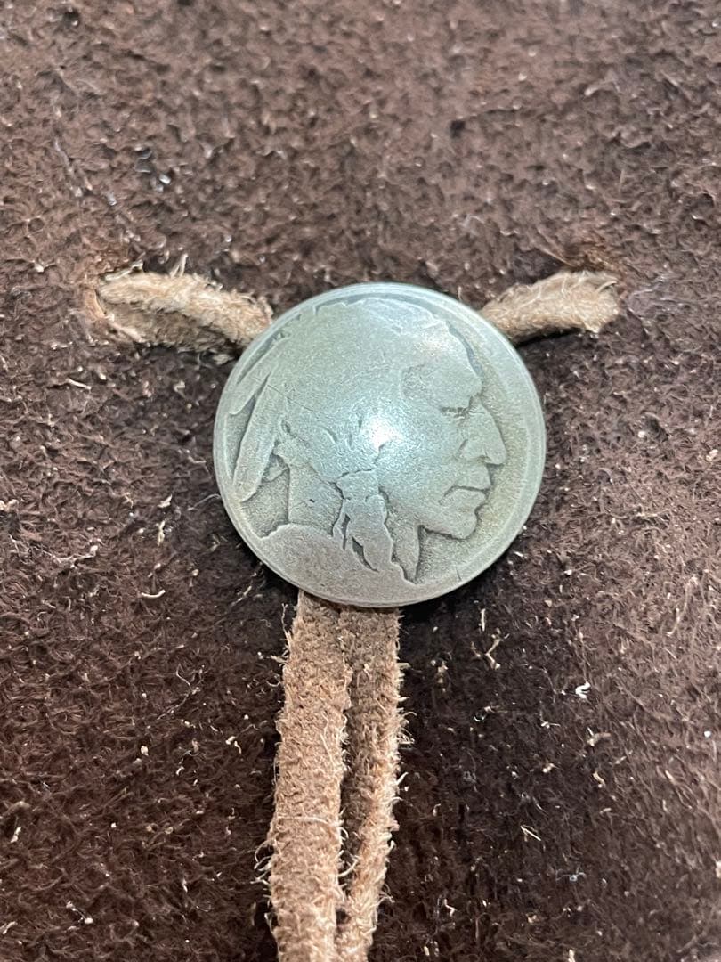 ゴローズ　マチ付き巾着バッグL 焦茶