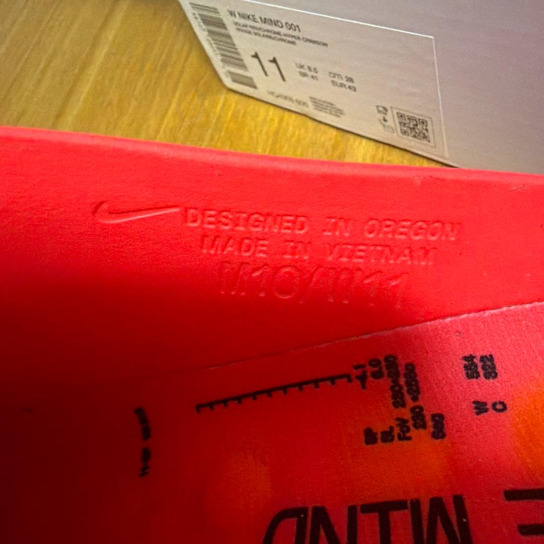 靴 Nike Mind 001 Mules Solar Red 28cm