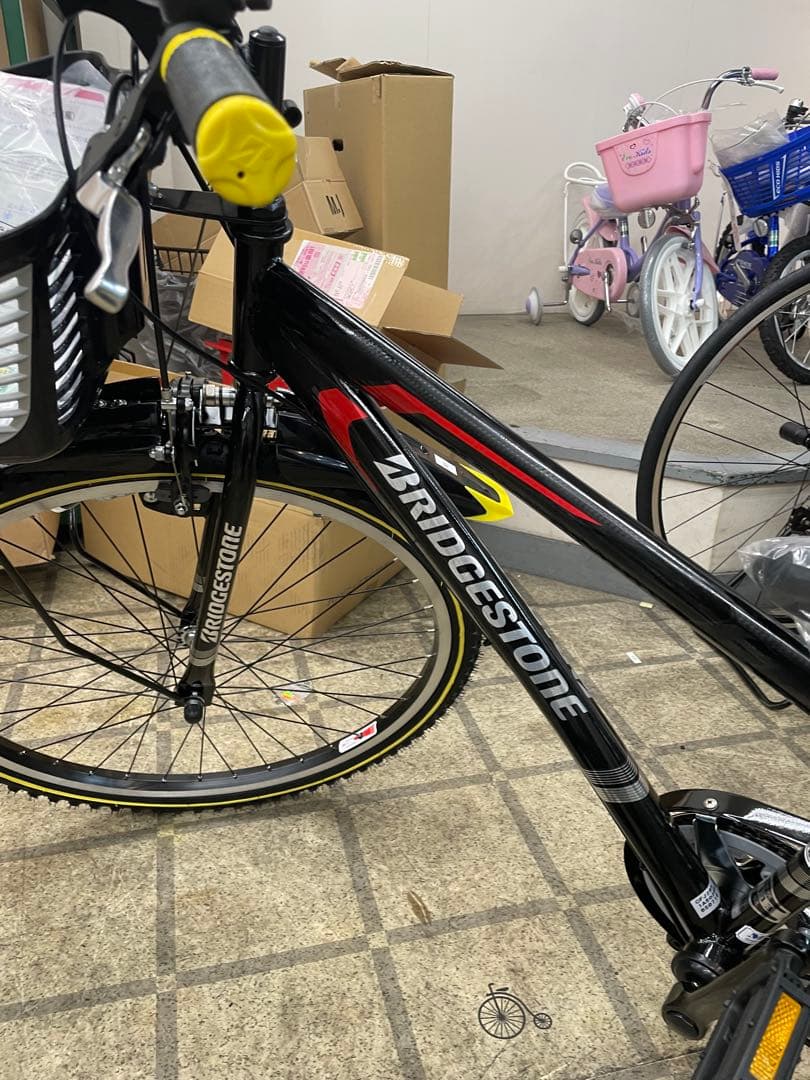 新品　ブリヂストン 子供用自転車 ブラック バスケット付き　26インチ