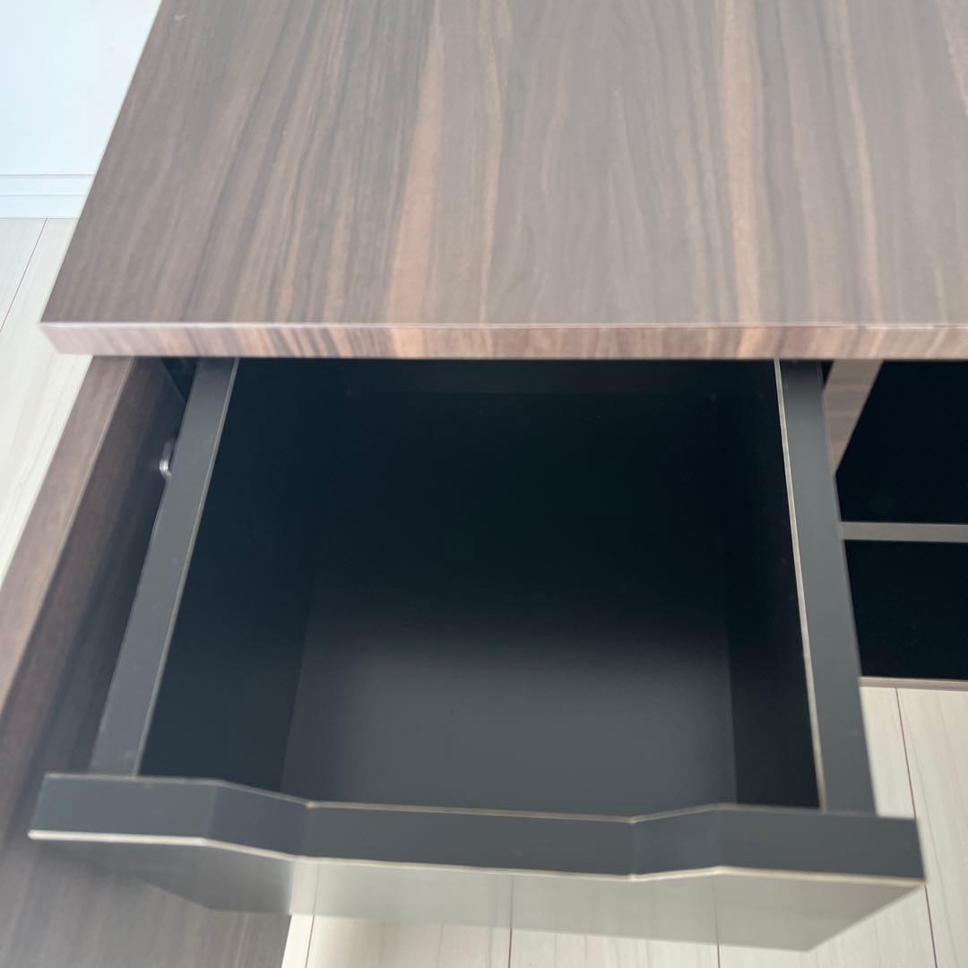 ダークブラウン 木製 テレビボード ガラス扉付き　フルオーダー　日本製