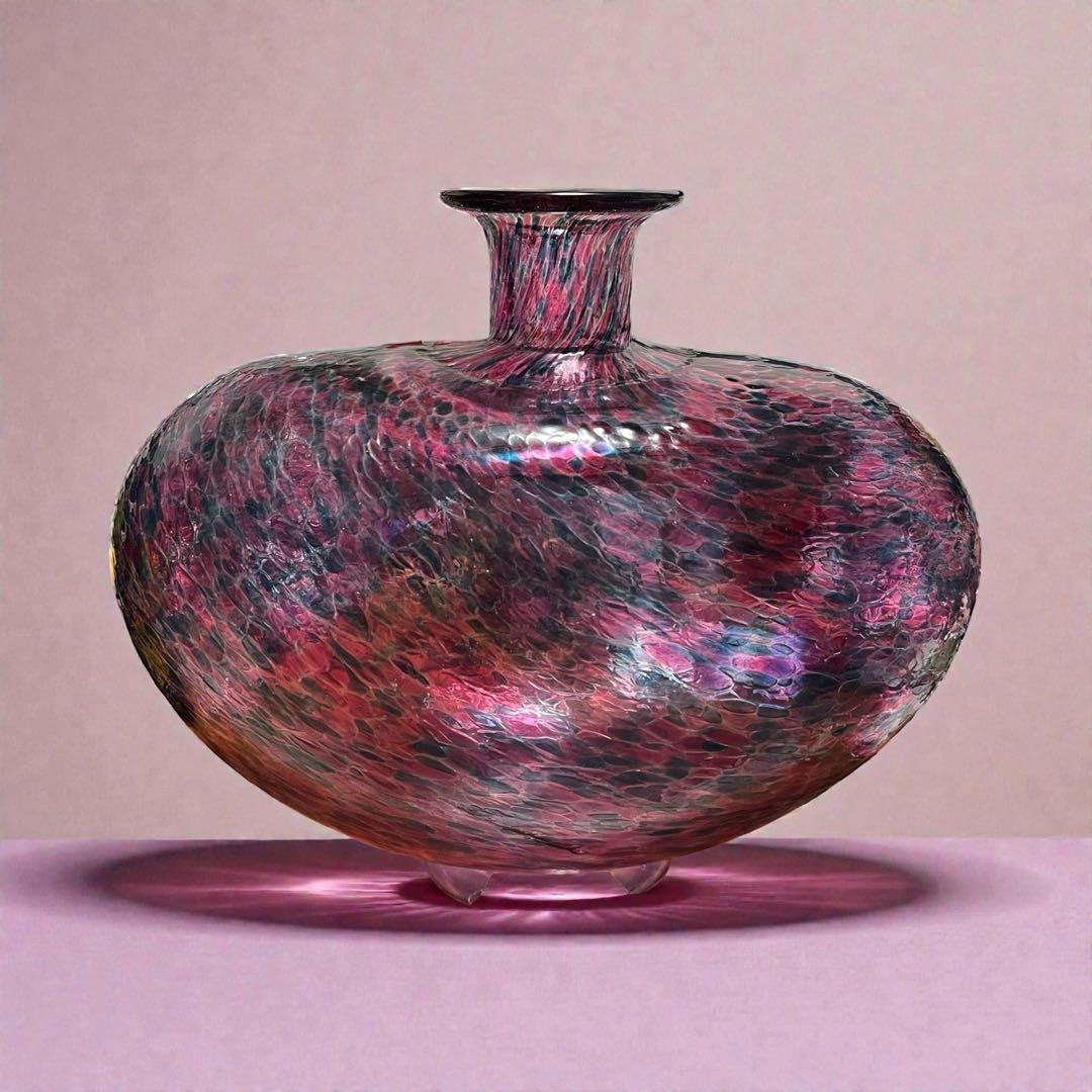 花瓶 ガラス製品 津軽びいどろ？