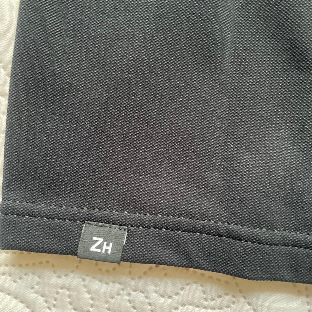 ZERO HALLIBURTON ゼロハリバートン　半袖ポロシャツ　ブラック　L