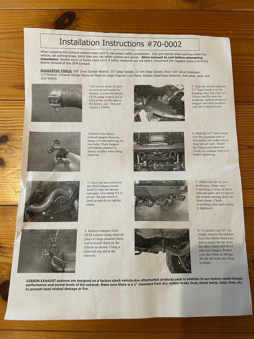 ラングラーJL ギブソンマフラー デュアル スプリット 2.0L /3.6L用