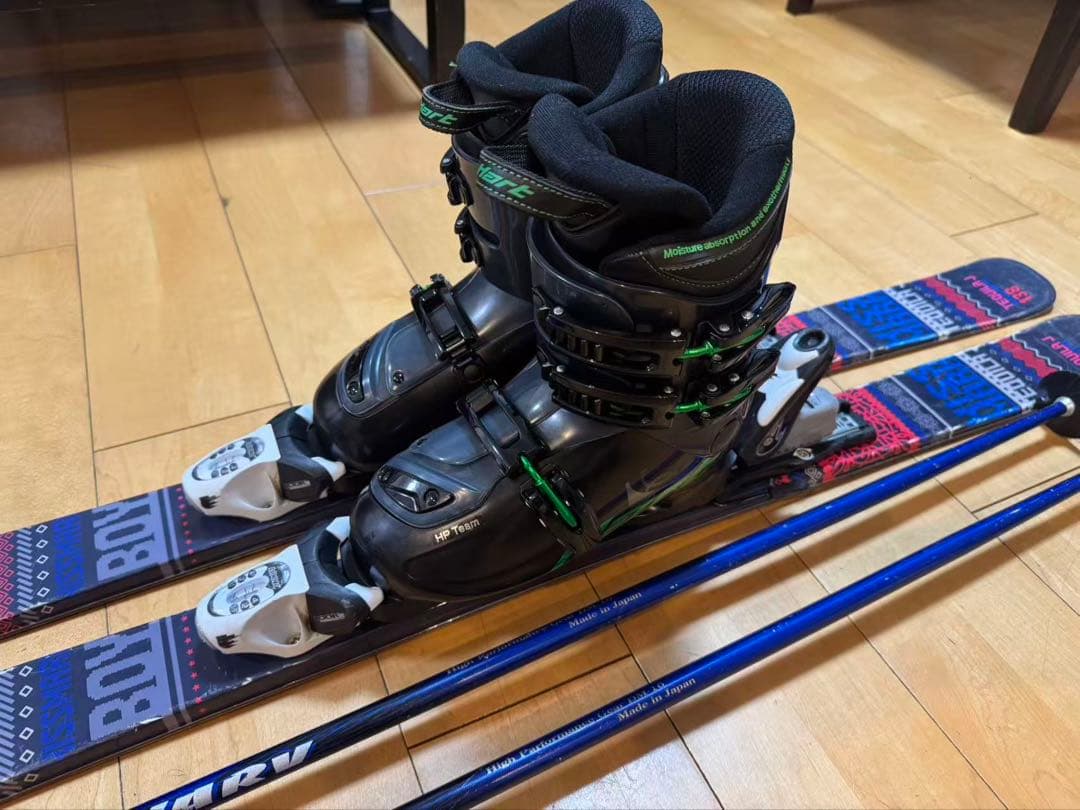 キスマーク スキーセット 138センチ hardブーツ 23〜23.5センチ