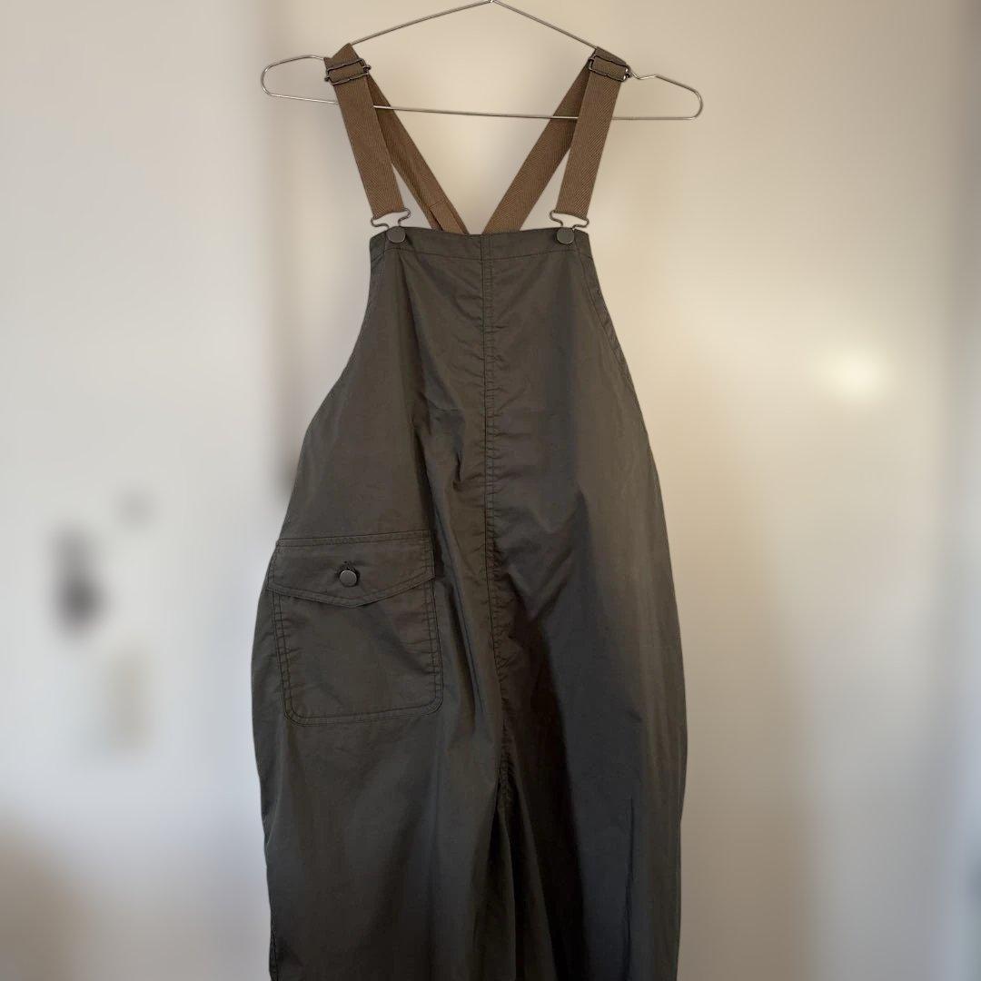 新品未使用BEAMSBOYサロペット O.SOLOTEX R/BIB オリーブ