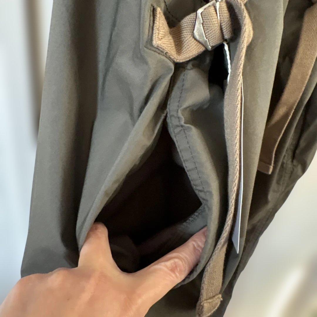 新品未使用BEAMSBOYサロペット O.SOLOTEX R/BIB オリーブ