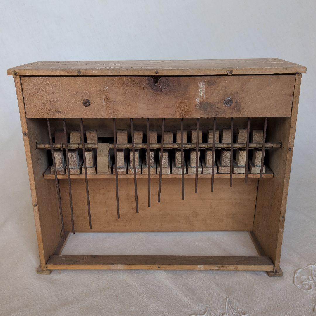 フランスアンティーク トイピアノ ピンク