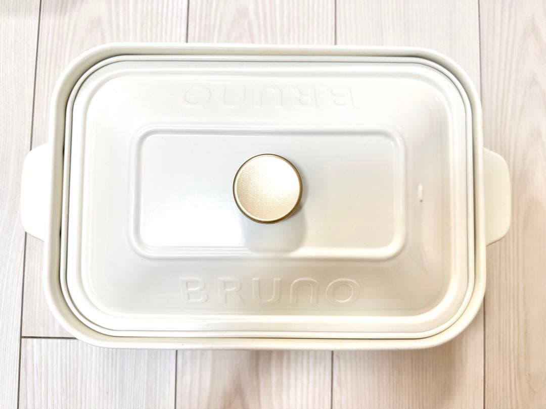 BRUNO ホットプレート BOE021 セラミックコート鍋付き ホワイト