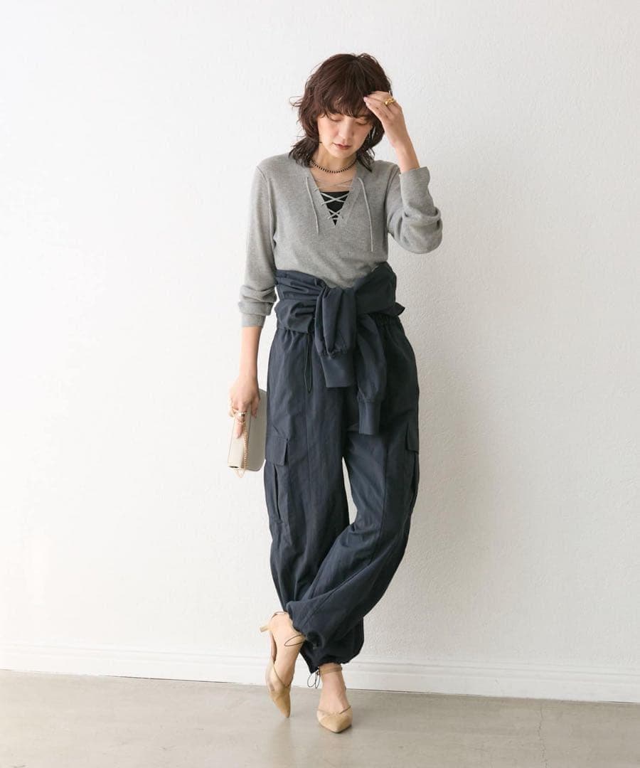 未使用近　リヴドロワ　【一枚で決まる】zipジャンプスーツ.