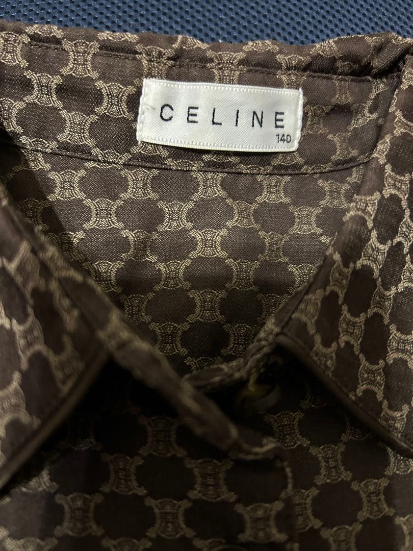 CELINE セリーヌ　総柄　長袖ワンピース 140 七五三　発表会　一回使用