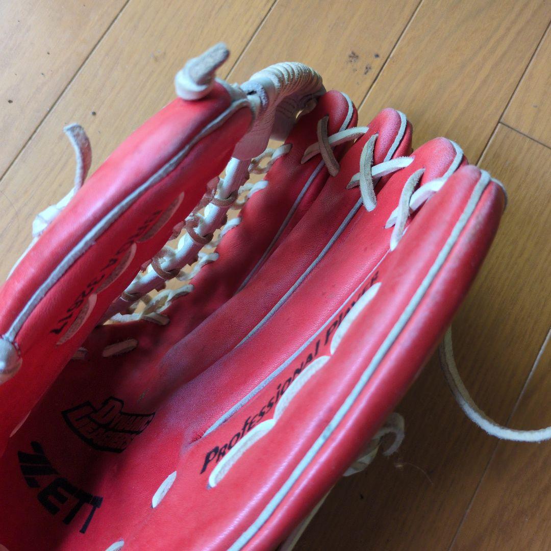 ZETT 日本製 赤星モデル 限定 ゼット 一般用 外野用 軟式グローブ