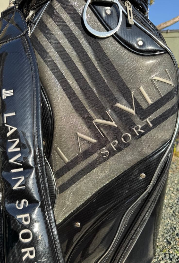 LANVIN SPORT 高級キャディバッグ特典3点組 メタリックブラック