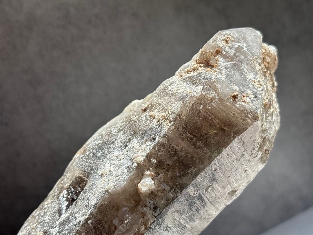 《ブラジル産＊スモーキーエレスチャル＊水入りダブルポイント》