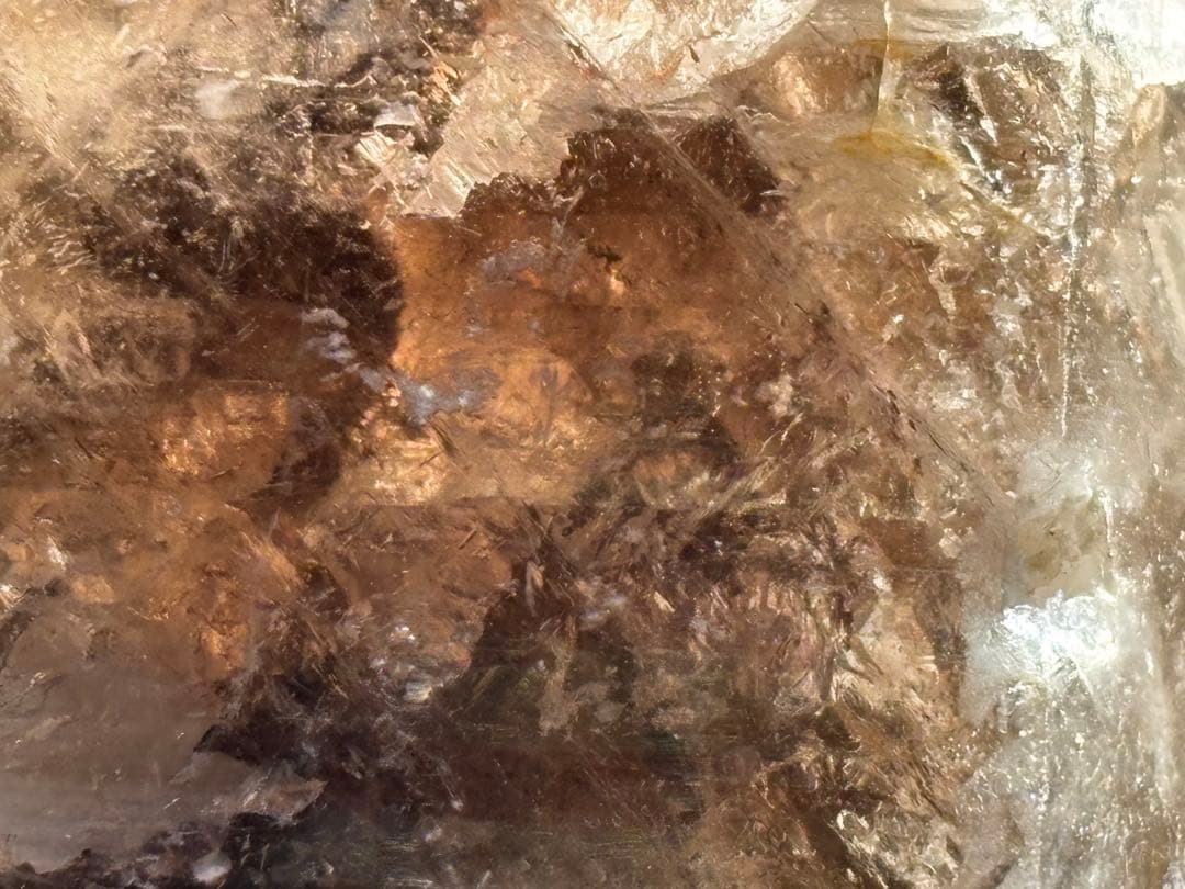 《ブラジル産＊スモーキーエレスチャル＊水入りダブルポイント》