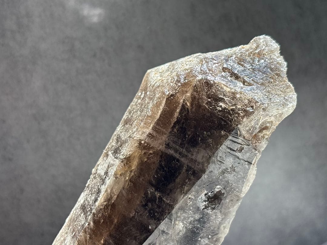 《ブラジル産＊スモーキーエレスチャル＊水入りダブルポイント》