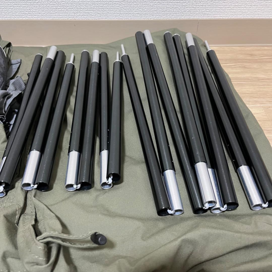 BUNDOK ソロベース 【専用 二又ポール＋二又接続ポール付き】