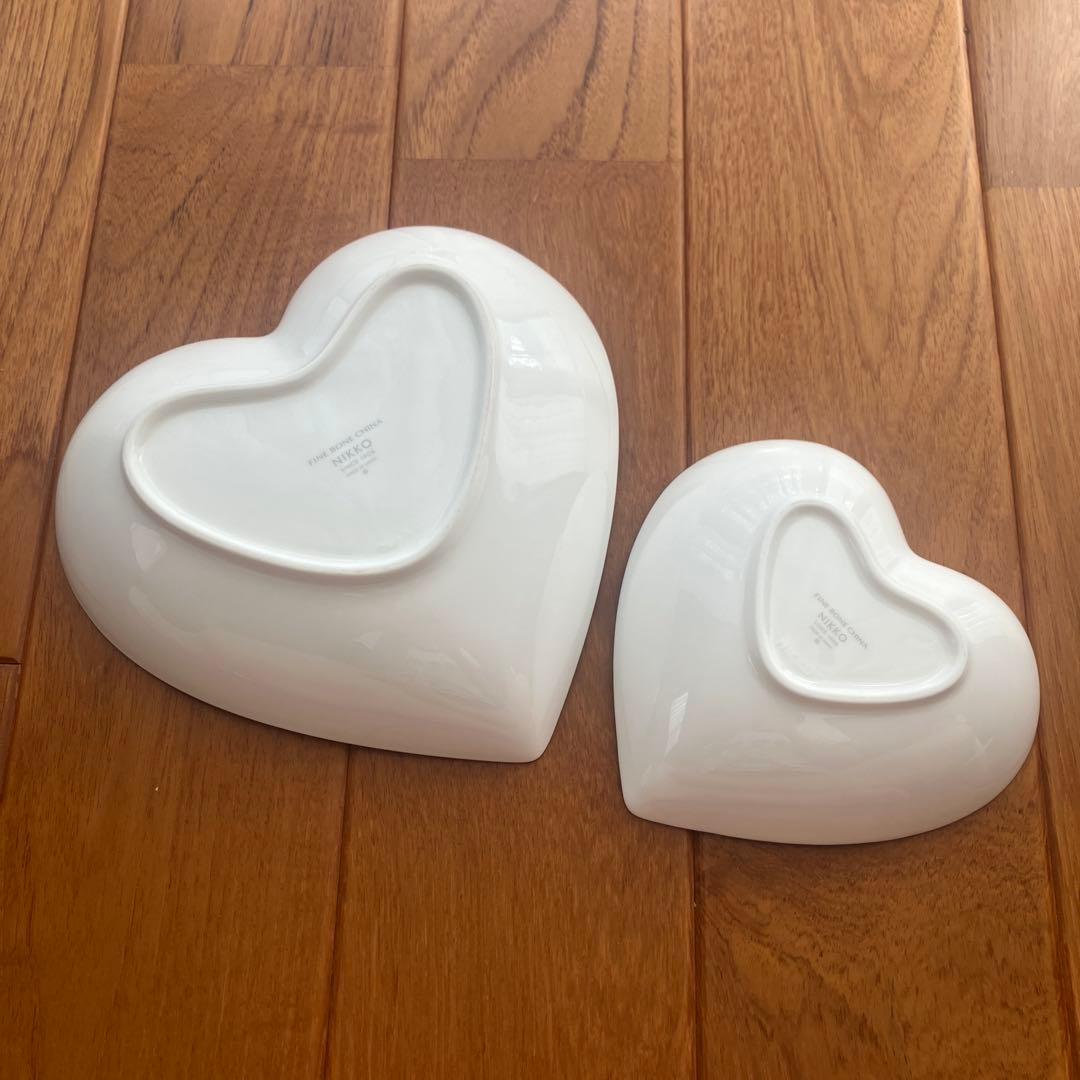 Meissen ハート型花柄磁器皿