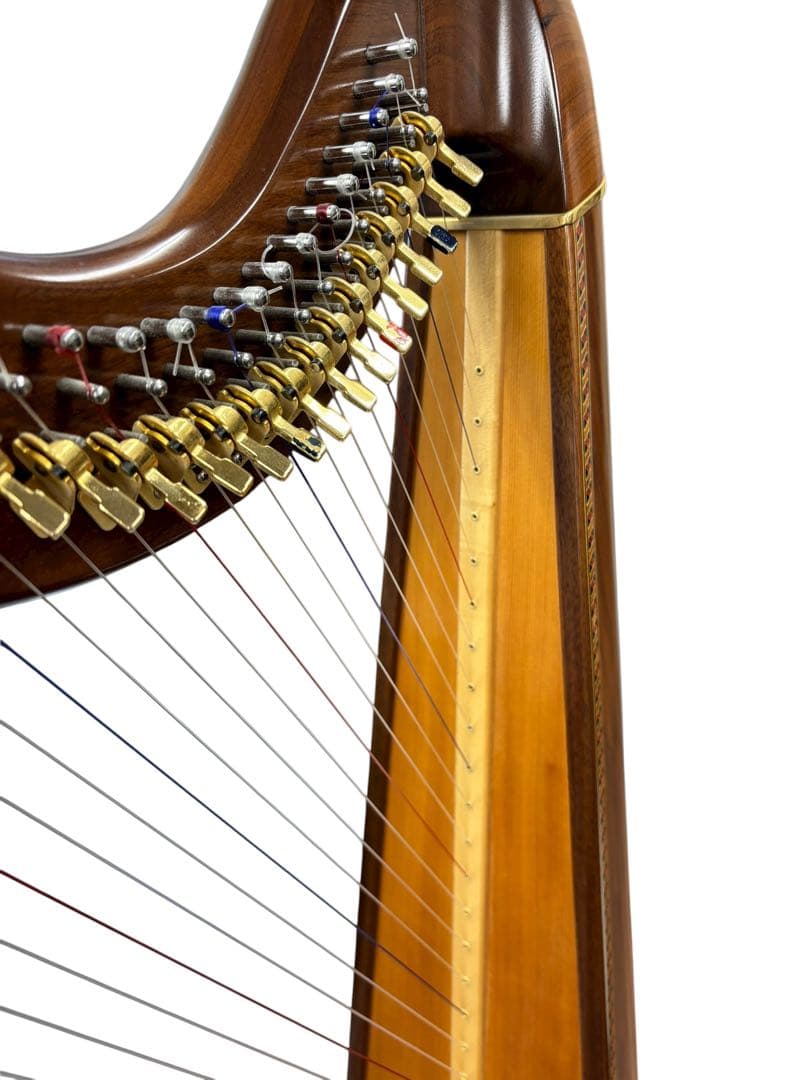 ◇美品 青山ハープ The 130(WN) (ウォールナット材仕上げ) ハープ