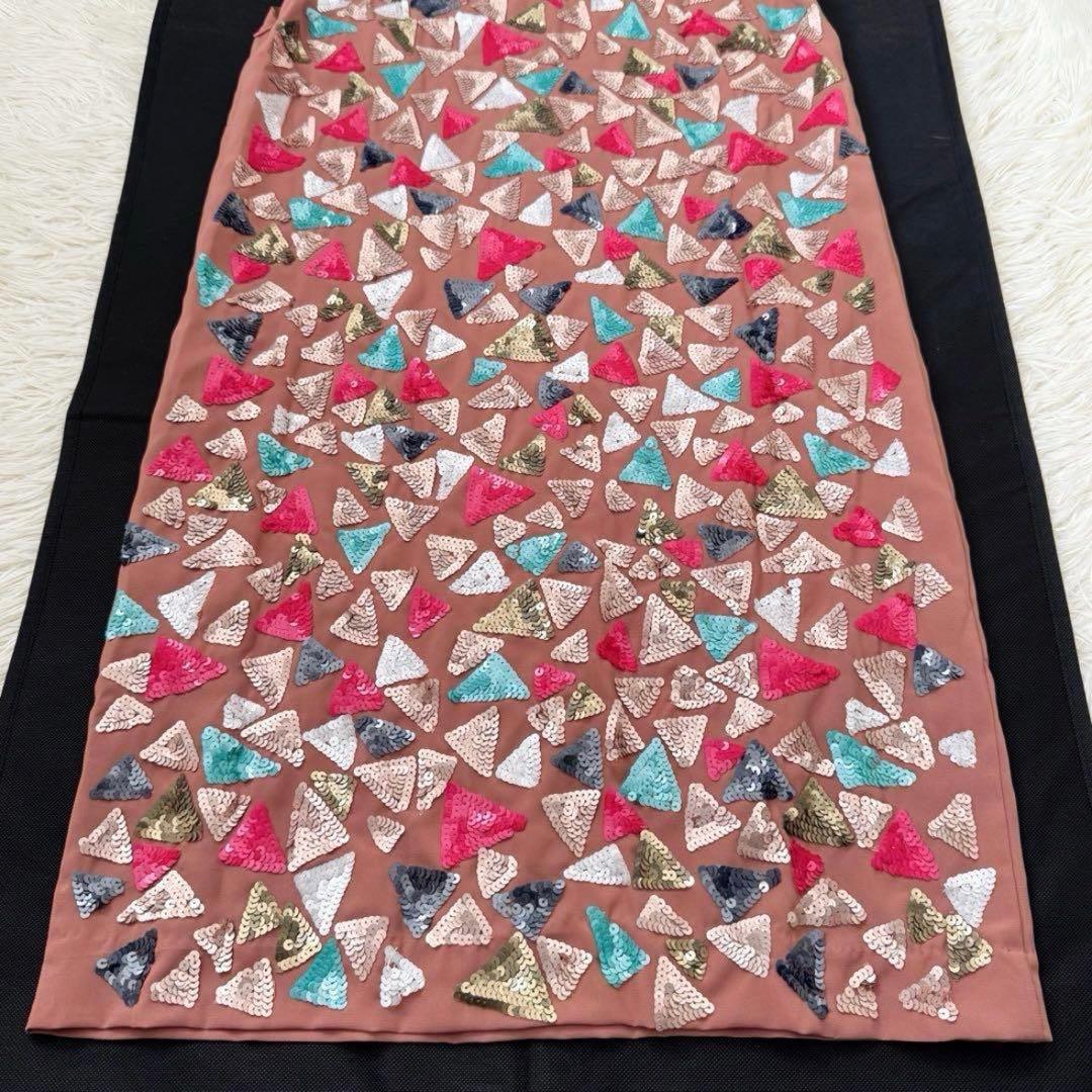 タグ付✨未使用品 グレースコンチネンタル カラフルスパンコール ワンピース 36