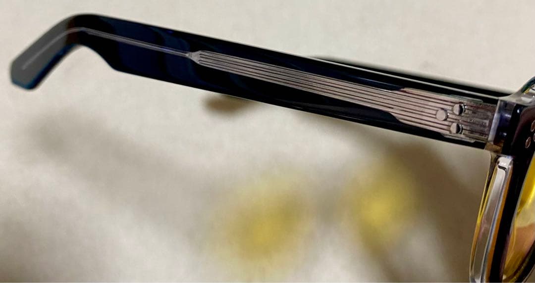 新品　MOSCOT モスコット MOMZA サングラス ブラッククリスタル　黄色