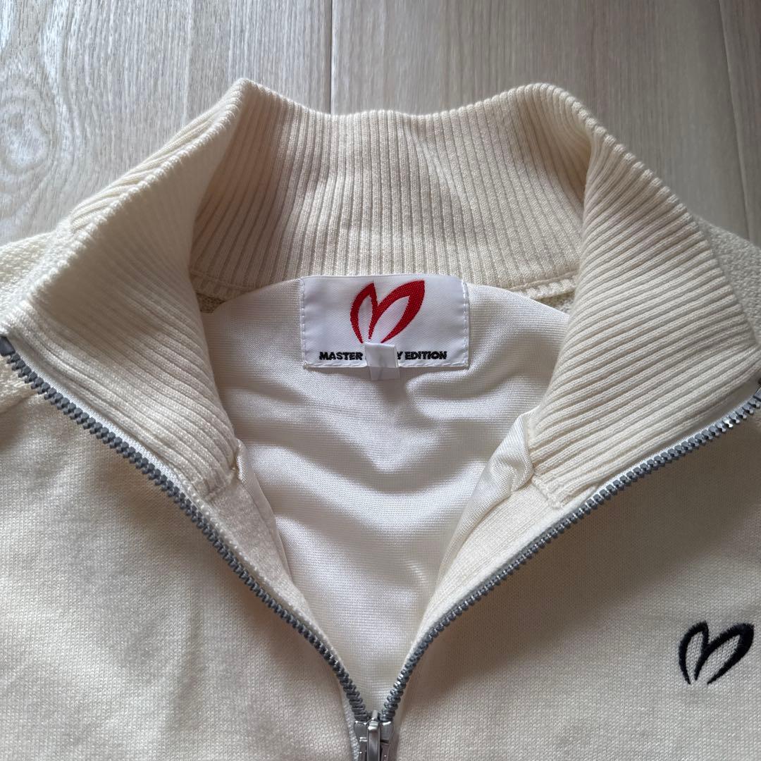 防寒　蓄熱　裏地付　マスターバニー　ニット　ジップアップ　ジャケット　M〜L 4