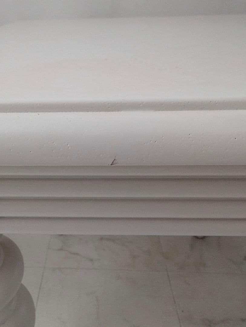 USED フレンチアンティークデザイン ミニ サイドテーブル マットホワイト