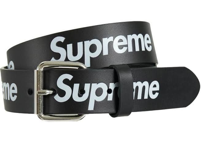 Supreme Repeat Leather Belt 