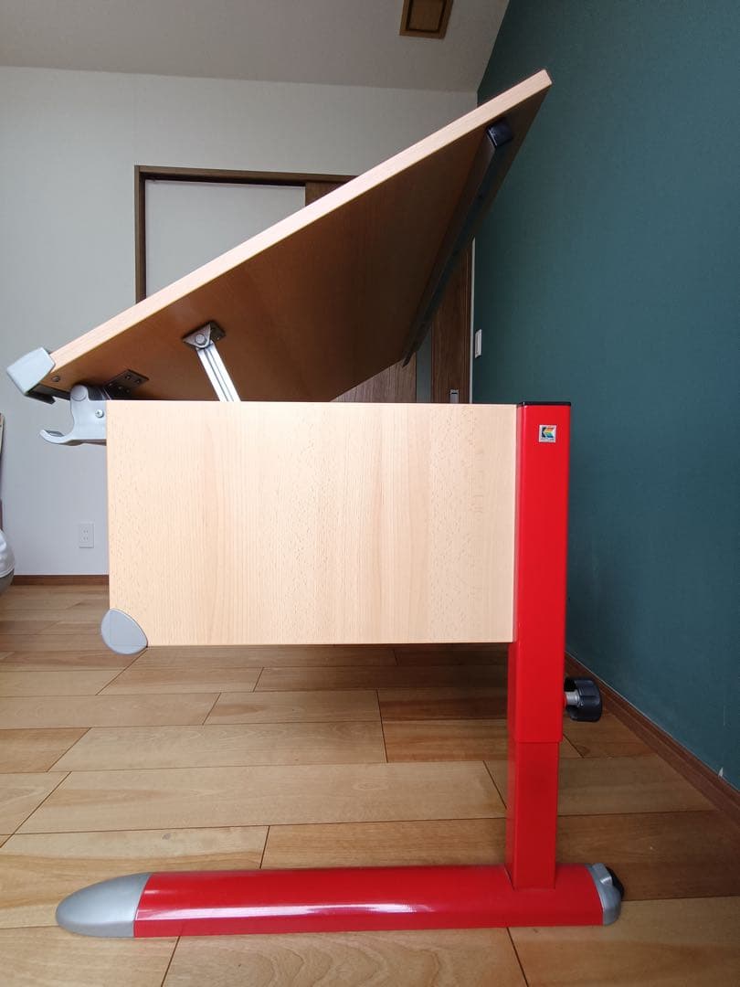 KETTLER （ドイツ）学習机 ナチュラル/レッド