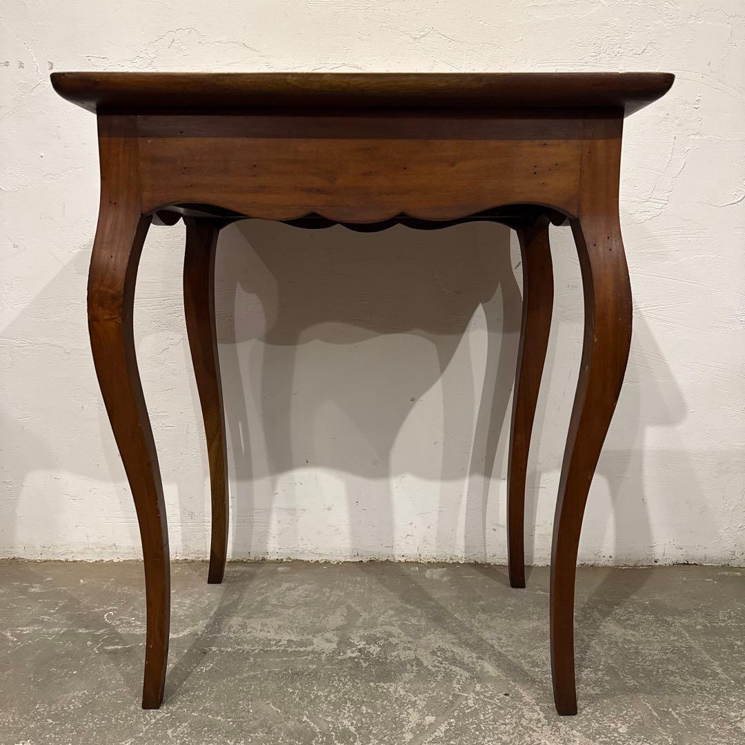 年末年始saleヴィンテージ　木製サイドテーブル　猫脚　引き出し付き