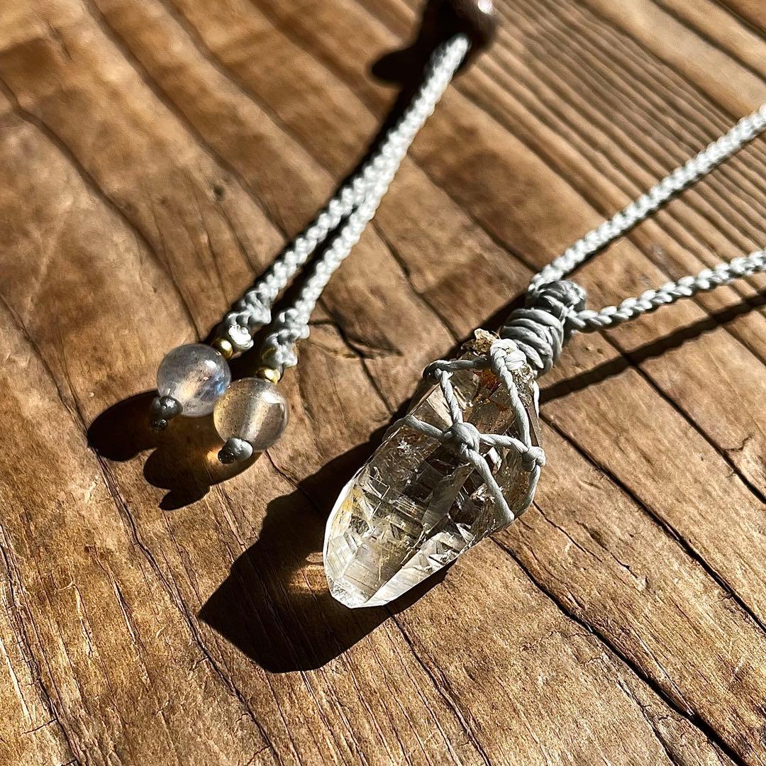 ヒマラヤ水晶 ガネッシュヒマール ＊ マクラメペンダント 29