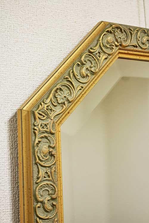 イタリアミラー 八角形 ゴールド ベルトッツィ アンティーク 808616