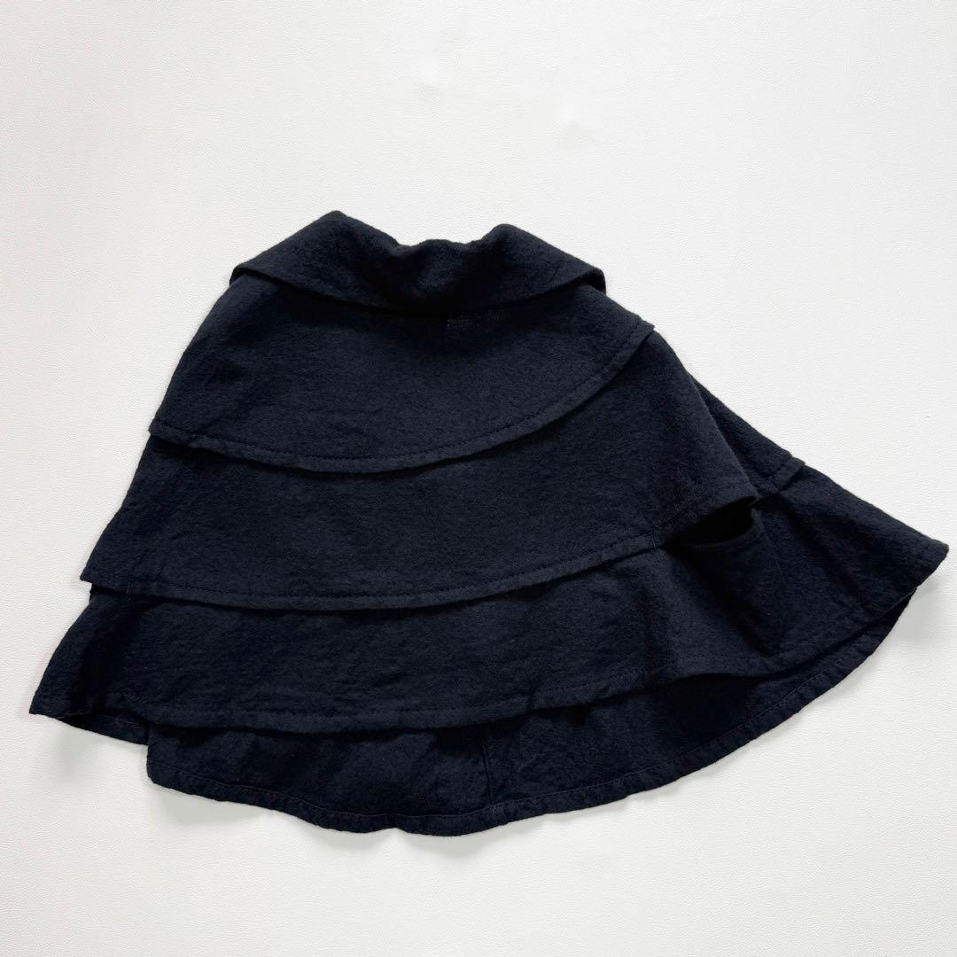 トリココムディギャルソン　変形　ポンチョ　リボン