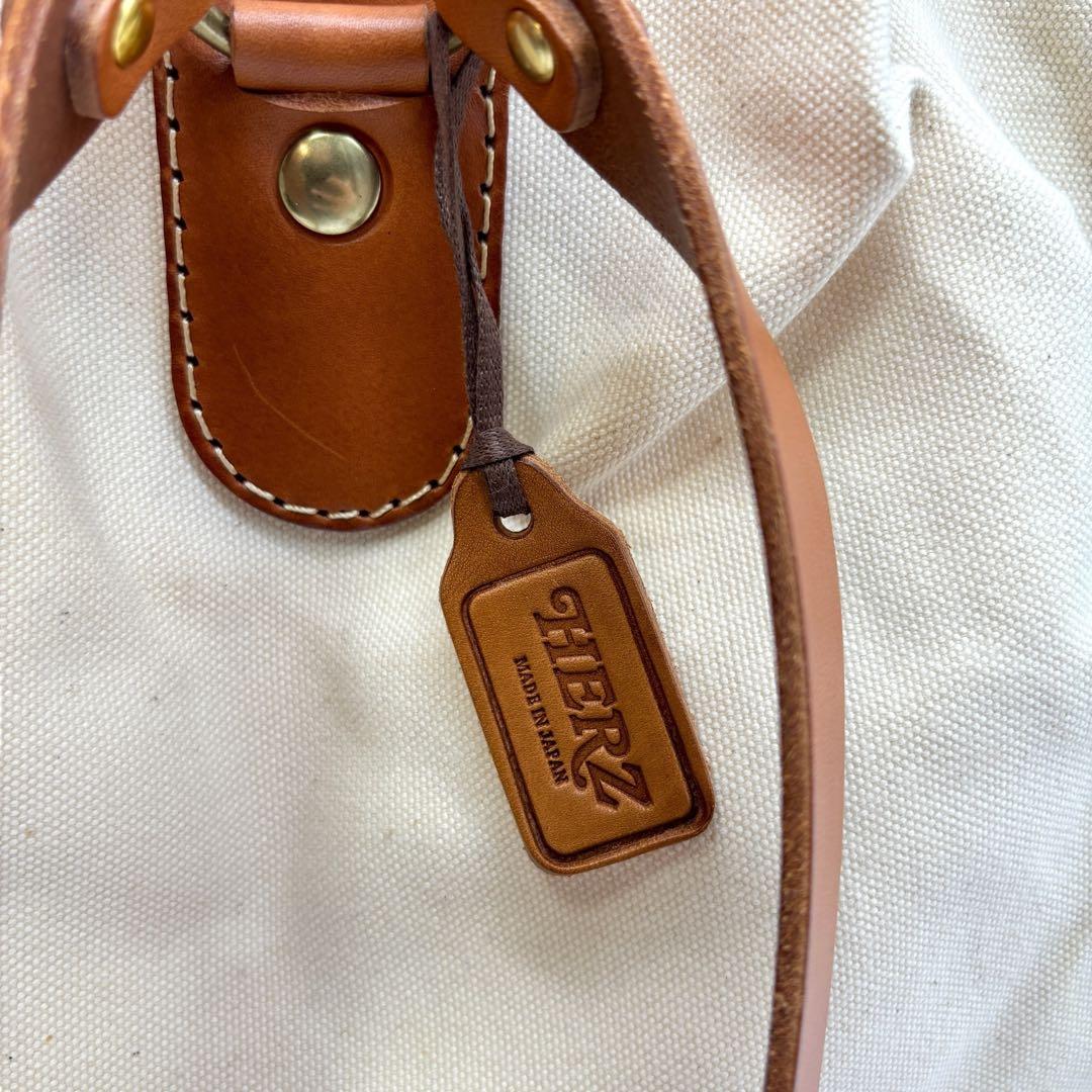 HERZ リュック キャンバス キナリ 帆布 ラティーゴ ベージュ - メルカリ