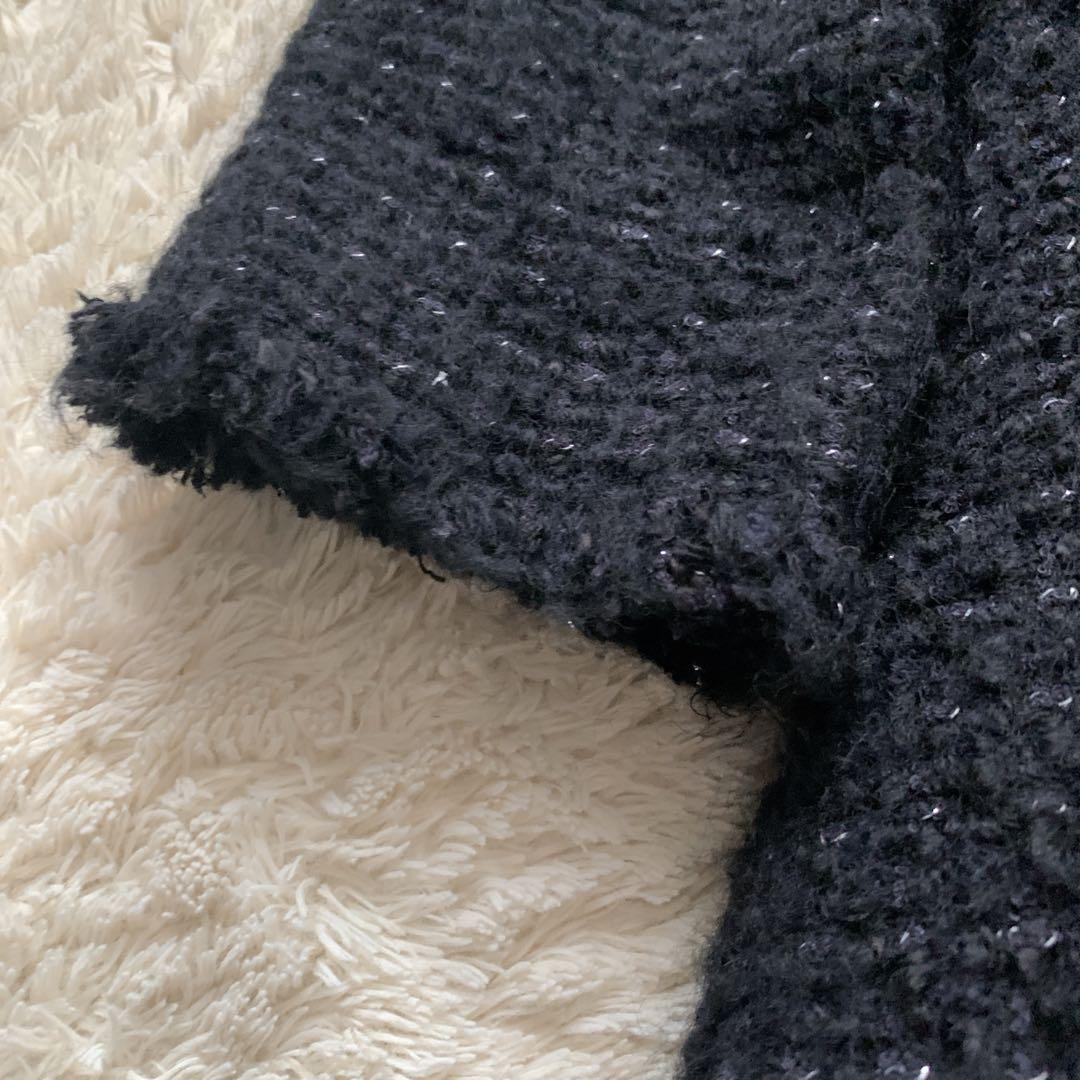 IENA ツイードワンピース 卒入学 フォーマル 豪華　36 Aライン　ウール