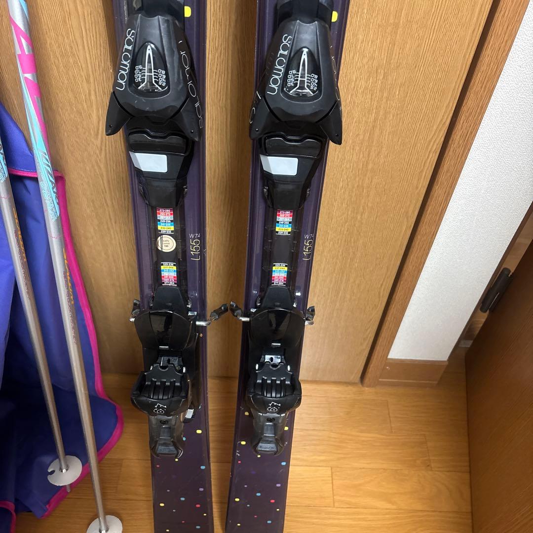 Salomon Ski Focus 155cm ポール付き