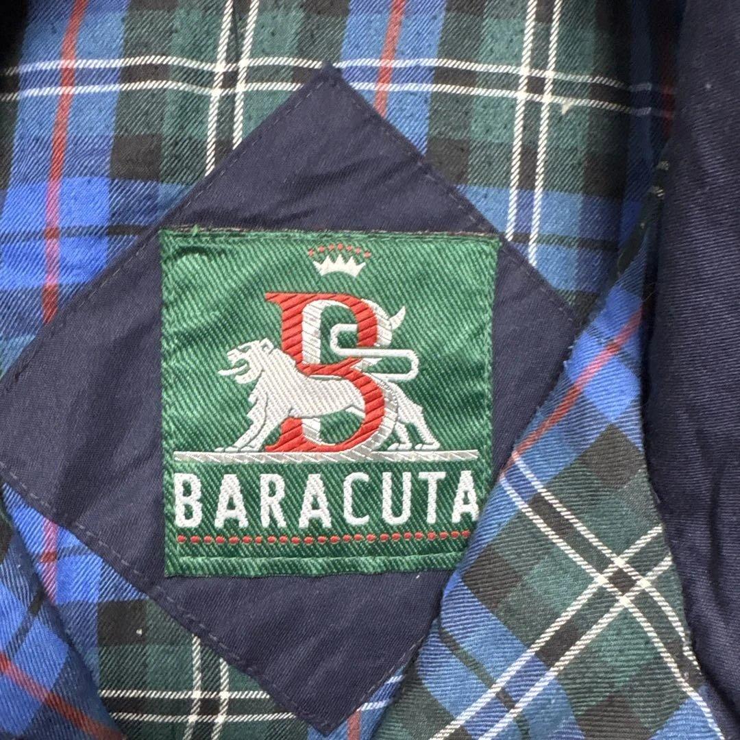 BARACUTA バラクータ スイングトップ G9型 ネイビー チェック 古着
