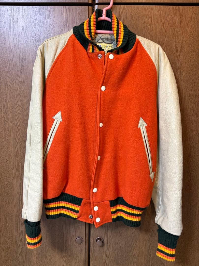 hewitt スタジャン キルティング ウール レザー USA製 90's