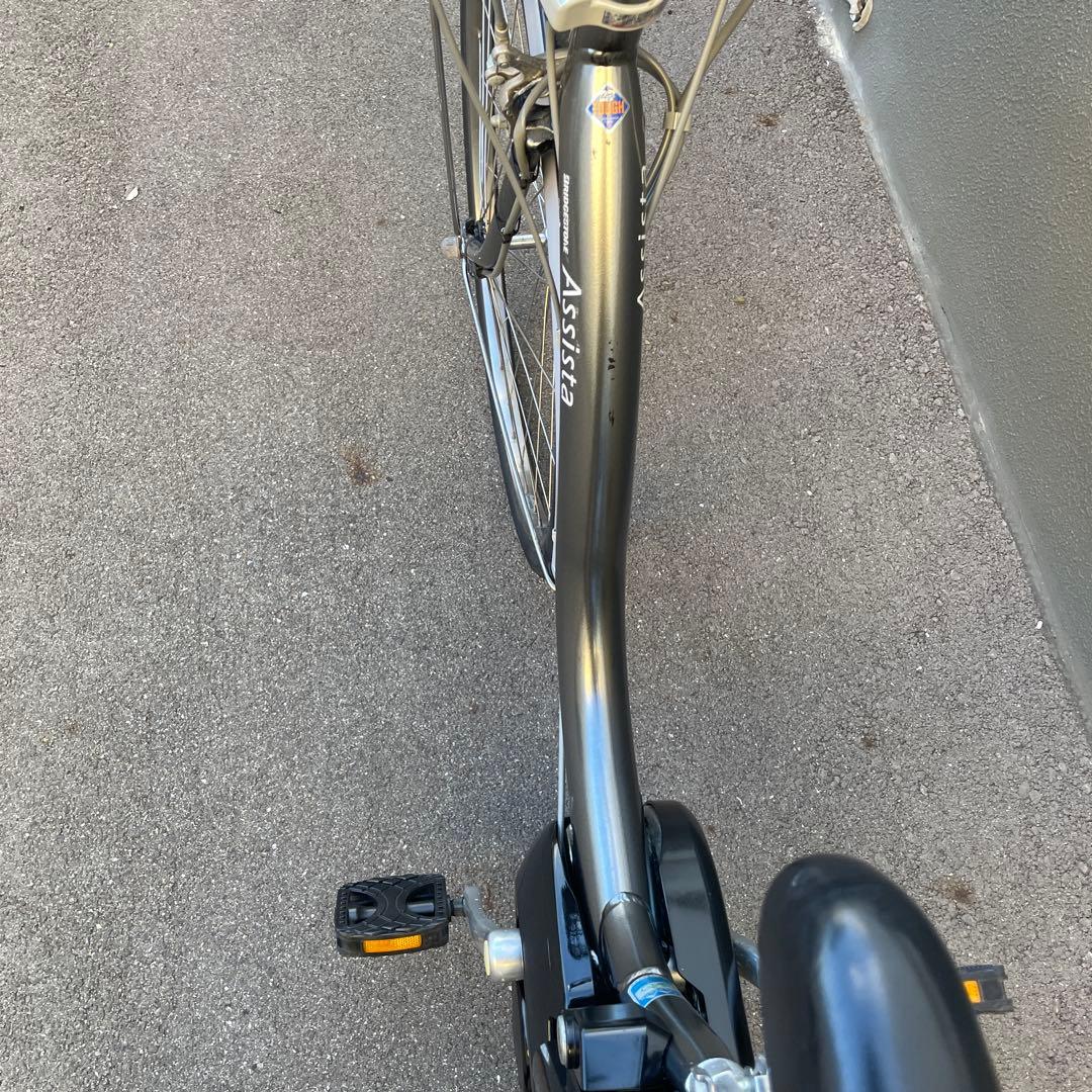 ブリヂストン電動アシスト自転車26インチ 12.3Ah グレー