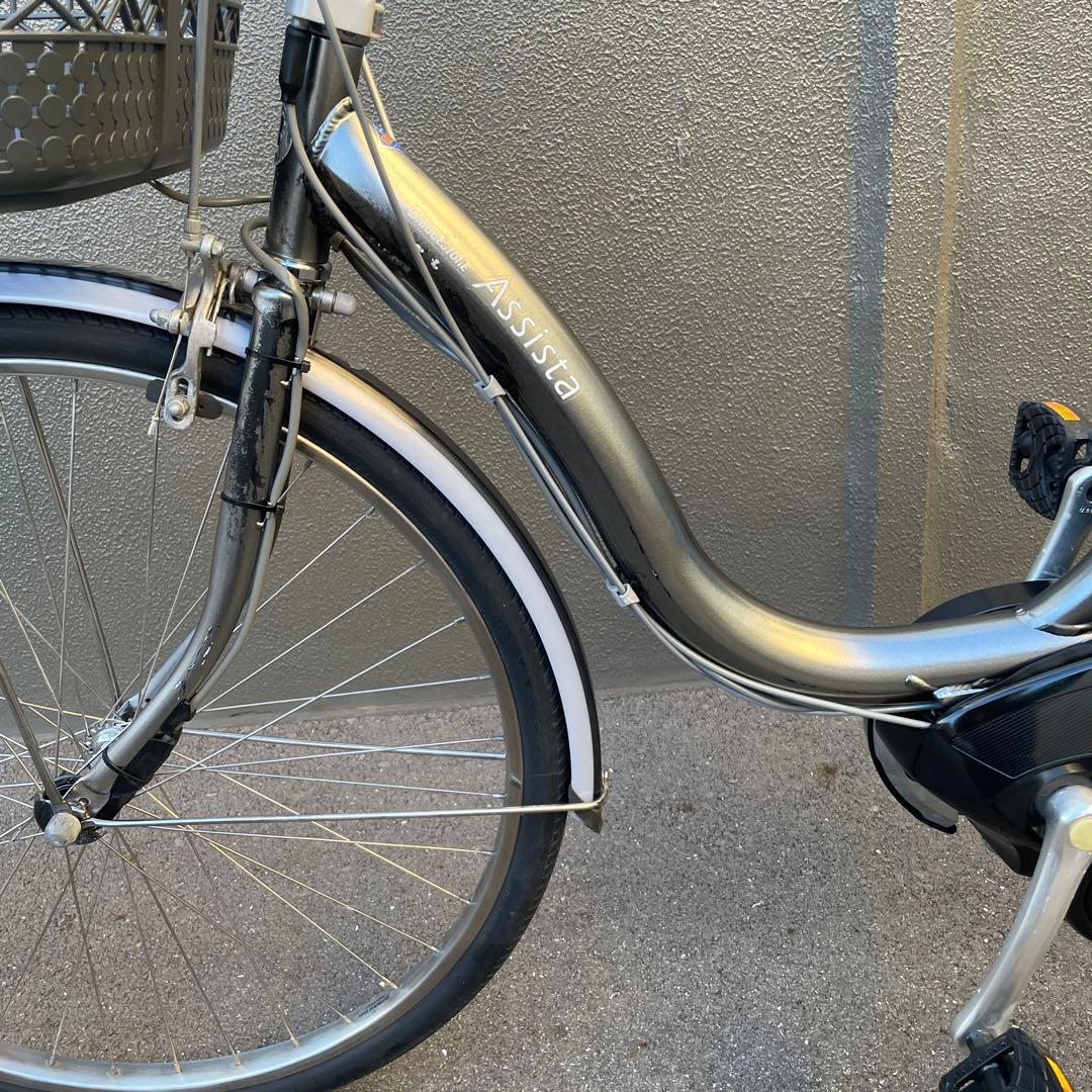 ブリヂストン電動アシスト自転車26インチ 12.3Ah グレー