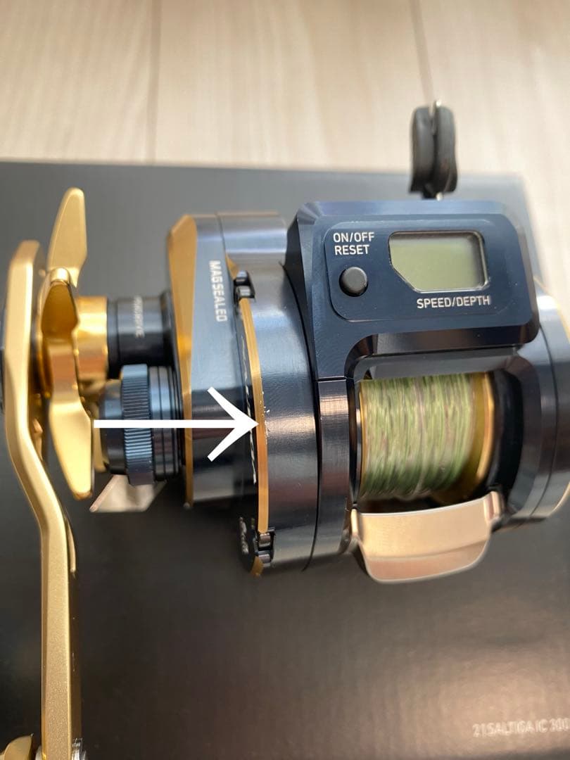 ダイワ　21ソルティガ　IC 300L 左巻き　ライン付き　箱付き